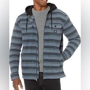 Quiksilver Black and Gray Hooded Jacket, size XL